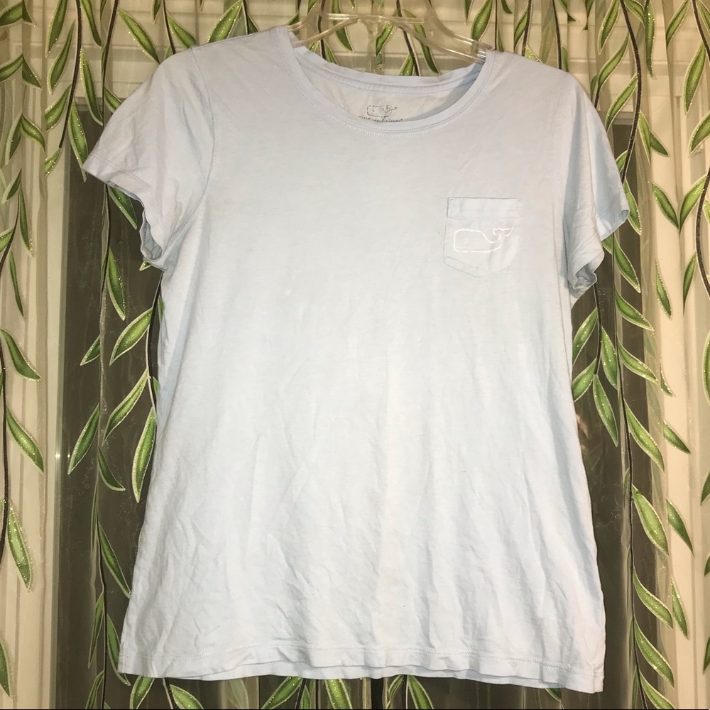 Baby blue Vineyard Vines shirt